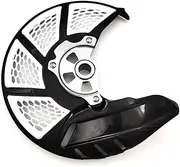 Brake Caliper Protector Part for 125 150 200 250 300 450 500 Front Brake disc Protection Cover Brake disc 17-Year Model(Color:Black White)