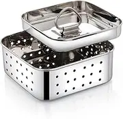 RSGM Stainless Steel Square Paneer Maker Mould, Small Maker/Mould Stainer Pack of 1 - Small