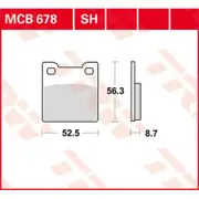 TRW Lucas Brake pad MCB678