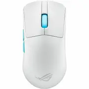 Asus ROG Harpe Ace Aim Lab Edition Gaming Mouse - Bluetooth/Radio Frequency - USB 2.0 - Optical - 5 Button(s) - White - 1 Pack - Cable/Wireless - GHz