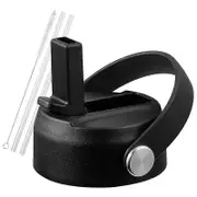 Straw Lid for Hydro Flask Wide Mouth 32 40 Oz, Straw Lid with Handle and Straws,Replacement Sports S