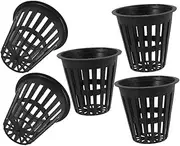 YARNOW Breathable Mesh Hydroponic Plant Pots 5pcs Plastic Net Cups Vegetable Starter Root Development Slot Design