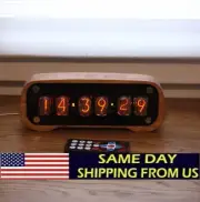 Nixie Tube Clock with IN-12 Tubes and Case, Fully Assembled, Remote Control, Shi