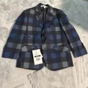Isaac Mizrahi Kids Size3. Navy & Blue Plaid Blazer