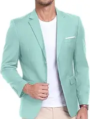 [AIBUYTA] Mens Suit Jacket Slim Fit Blazer for Men Business Suit Blazer Lightweight Casual Sport Coats for Daily Summer Wedding