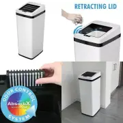 iTouchless 14 Gallon Sliding Lid Automatic Sensor Trash Can with Odor...