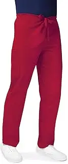 [Adar Uniforms] Women's 504REDXXS Medical Scrubs Pants, Red, XX-Small-US