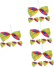 [NOLITOY] Sets Clown Bowknots for Halloween Masquerade Bow Tie Props Bow Tie Clown Costume Accessories Novelty Design Pcs