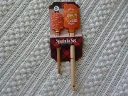 Autumn Fall PUMPKIN KISSES HARVEST WISHES Large Mini Silicone Spatula NEW