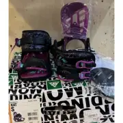 K2 Kat S Snowboard Bindings Black Women Size S US 2-6 UK 1-3.5 FR 33-36