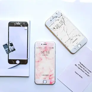 iPhone 6s i7 i8 7plus 8plus 大理石滿版 彩繪保護貼 9H 不碎邊 玻璃貼 鋼化膜 鋼化貼