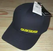 MENS QUIKSILVER DARK BLUE SNAPBACK ADJUSTABLE HAT CAP ONE SIZE