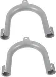 LABRIMP 2pcs U Shaped Washing Machine Drain Hose Holder Hose Hook Bracket Easy Installation Washer Drain Pipe Guide Space Saving Design for Tidy Laundry Area