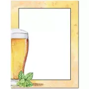 Beer Glass Letterhead Laser & Inkjet Printer Paper (25 Pack)
