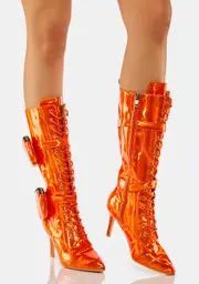 Sunrise From The Future Heeled Boots