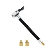 Replacement Tyre Hose with Adaptors Inflator Extension Hose