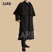 Black Wool Inverness Cape, Victorian Steampunk Cloak, Sherlock Holmes Costume