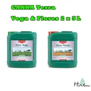 Fresh Canna Terra Vega&Flores 2x5L Hydroponics Nutrient Plant Grow Solution