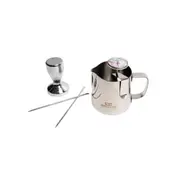 5pc Coffee Culture Stainless Steel Coffee Essentials Tamper/Jug Set Silver