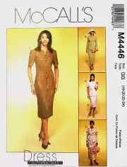 McCalls 4446 Misses/Misses Petite Lined Jacket, Dress & Skirt Sz 18-24 Vintage