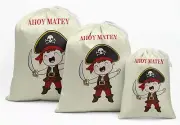 Darling Souvenir White Ahoy Matey Birthday Party SuppliesÂ Drawstring-jzF