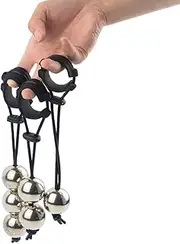 Men's Penis Cock Ring Dumbbell Gravity Ball with Silicone Protective Sleeve Loaded Device Weight Lifting Training Male Strength Enhancement BDSM Toy (3PC(1+2+3))
