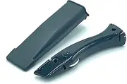 TradeUnderlay Black Dolphin Delphin Knife Carpet Fitter Economy Tool with Holster - NO Blades