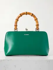 [Jil Sander] Jil Sander - Mini Bamboo And Leather Tote - Green - One size One size Green