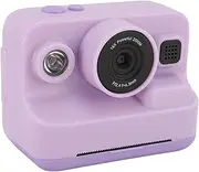 Digital Camera Instant Print, 1080P Video Camera with 3 Rolls Print Paper, 2000mAh Battery, Portable Travel Camera Photo and Video Recording (Violet)