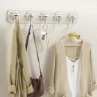 Plastic Coat Rack Heavy Duty Clothes Sticky Hooks Wall Hook Hallway