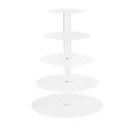 5-Star Chef Cake Stand 5 Tiers Acrylic Holder Display Round Clear Wedding Party