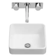 Caroma CUBE INSET VANITY BASIN 320x320mm, Bowl Capacity 7.5L, WHITE *Aust Brand