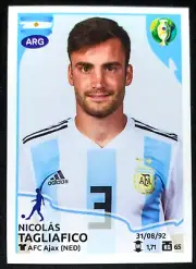2019 PANINI Brazil Copa America STICKER #135 NICOLAS TAGLIAFIC Argentina