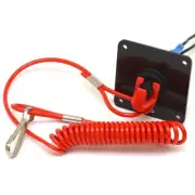 Boat Kill Switch Panel F2151822528 | With Lanyard Red Black