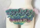 Haute Couture Rainbow Lace Ruffled Burlesque Knickers Panties Made to Order