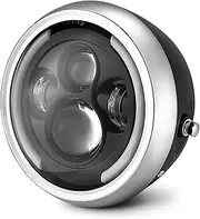 Motorcycle Headlight 7.5 inch Universal Cafe Racer Round Motorcycle LED Head lamp Headlamp Distance Light Refit 7.5" Motorcycle Headlight For Cafe Racer