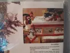 winter Christmas Tablecloth 70" round cotton BARDWILL snowmen reindeer BRAND NEW
