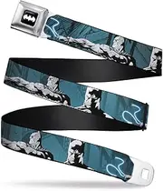 [Buckle-Down] Seatbelt Buckle Belt, Batman Hush Grappling Hook Standing Poses Aqua