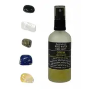 Citrine Face Mist & Tumbled Crystal Abundance Healing Kit