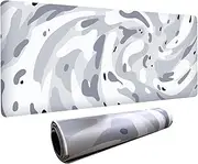 Fluid Pattern XXL Mouse Pad,Super Thick Waterproof Fluid Pattern Large Gaming Mousepad with Stitched Edge,Mouse Computer Desk Accessories,Non-Slip Base Mouse Keyboard Mat 800X400X4mm
