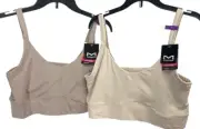 2 Maidenform Bras Women’s Open Seamless Scoopneck 2PLY Pullover Size 2xl NEW