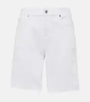 [7 For All Mankind] 7 For All Mankind Boy Shorts mid-rise shorts UK 12-14 white