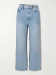 [FRAME] FRAME - The Wide High-rise Wide-leg Jeans - Light denim - 27 27 Blue