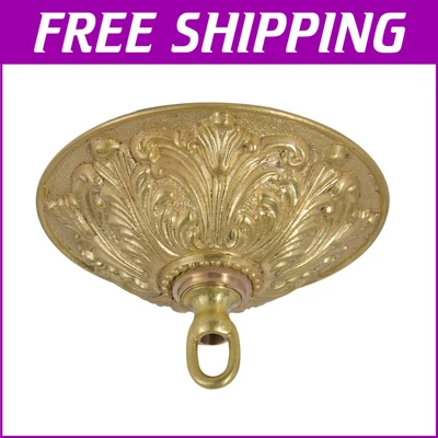 5.5 Inch Antique Finish Cast Brass Canopy Kit with Mounting Hardware Included