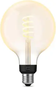 Philips Hue G125 E27 Vintage Smart Bulb Bluetooth Dimmable 1 Count