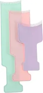 PAMINGONO Professional Hair Dyeing Board Highlighting Tools Hair Foiling Paddle Brush Kit