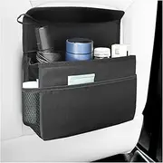 Car Trash Can, Waterproof Collapsible Vehicle Hanging Garbage Bag, Magnetic Multipurpose Automotive Dustbin Storage Organizer Container Accessories, Universal for SUV, Sedan, Truck (Black)
