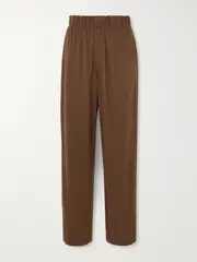 [ÉTERNE] ÉTERNE - Lounge Cotton And Modal-blend Jersey Pants - Brown - small small Brown