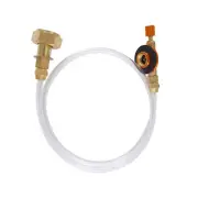 Propane Refill Adapter Picnic Camping Stove Gas Hose Sided Adjustable Flat5213