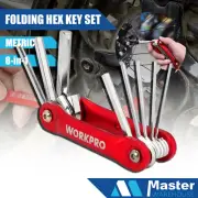 8pcs Folding Wrench Key Set METRIC from 1.5mm to 8mm Portable Hex Key Set